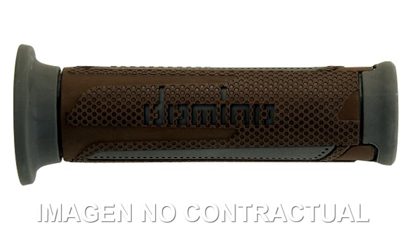 Puños Domino Turismo Marrón-Gris Abiertos D 22 mm L 120 mm