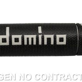 Puños Domino On Road Racing Negro/Gris Abiertos D 22 mm L 120 mm