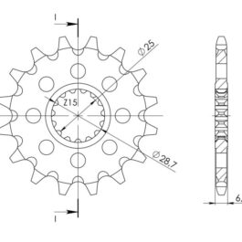 Piñón Supersprox Yamaha 520 x 14