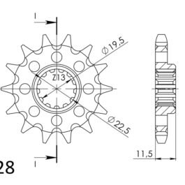 Piñón Supersprox Suzuki 428 x 14