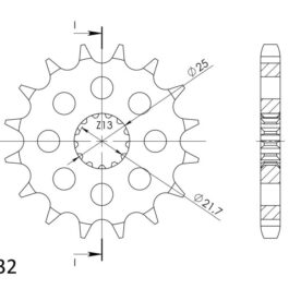 Piñón Supersprox Suzuki 532 x 16