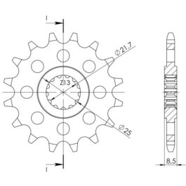 Piñón Supersprox Kawasaki – Yamaha 520 x 15