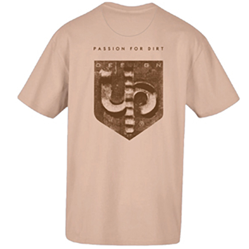 CAMISETA UP DESIGN TRACK BEIGE TALLA XXL - Imagen 2