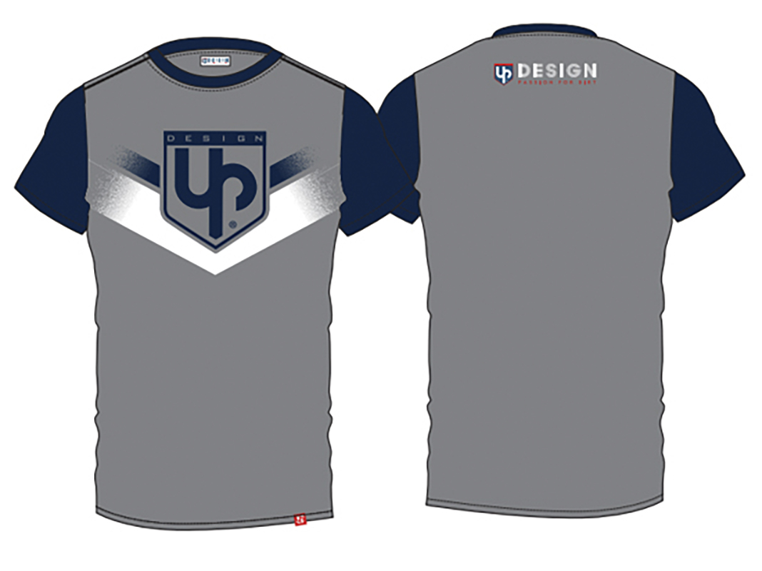 CAMISETA UP DESIGN SPEED GRIS TALLA L - Imagen 2