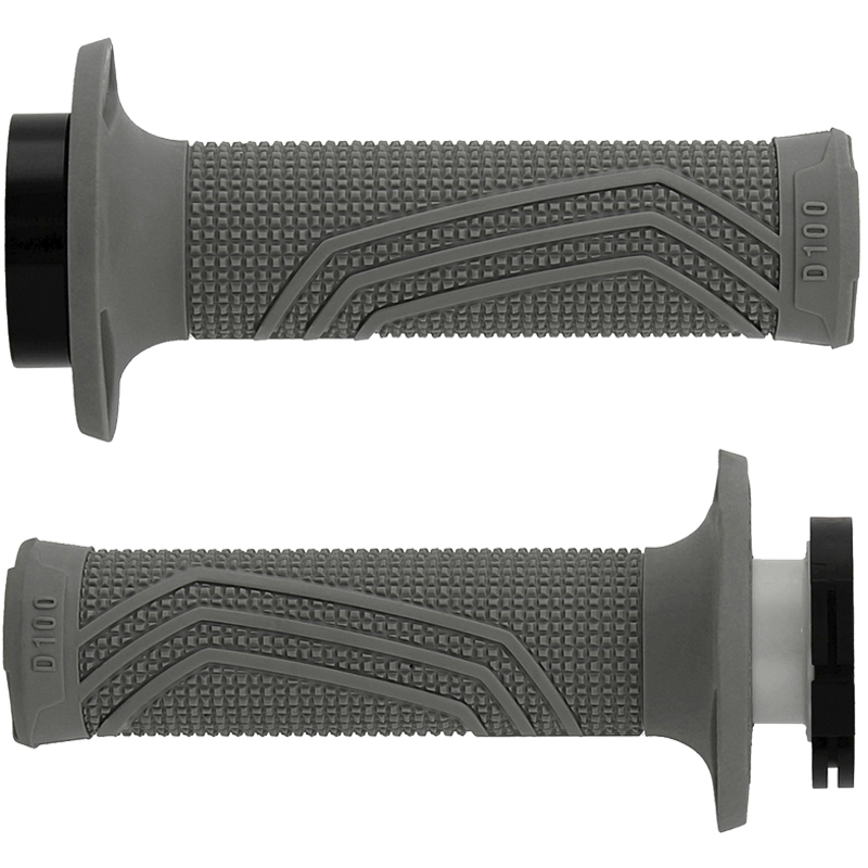 Puños Domino D100 OFF Road Color Gris D-Lock con sistema de fijación «Lock On» - Imagen 2