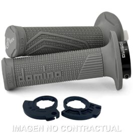 PUÑOS DOMINO D100 C/POLEA COLOR GRIS MONOCABLE D-Lock con sistema de fijación «Lock On»