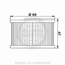 Filtro aceite Meiwa Honda TRX 420 FA/FPA