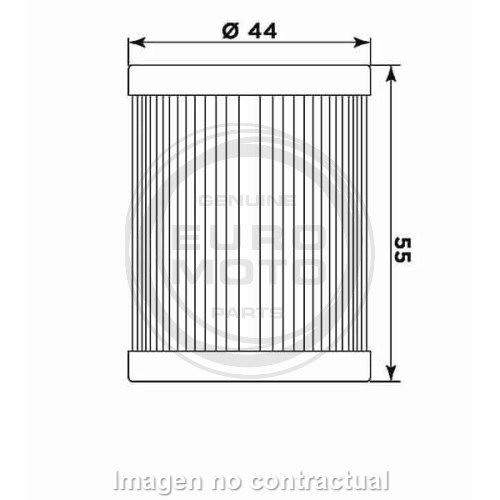 Filtro aceite Meiwa Suzuki Burgman 250/400 - Imagen 2