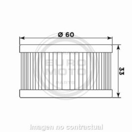 Filtro aceite Meiwa Suzuki DR 250/350/400