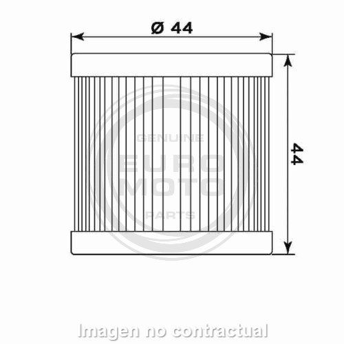 Filtro aceite Meiwa Suzuki DR-Z 400/E/S - Imagen 2