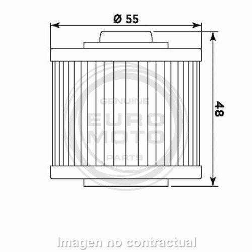 Filtro aceite Meiwa Yamaha XT/XTZ 600/660 - Imagen 2