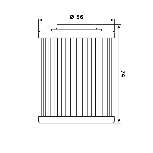 Filtro aceite Meiwa Aprilia RSV 100/S/SP - Imagen 2