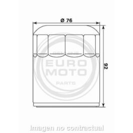Filtro aceite Meiwa Buell – Harley Davidson (cromado)