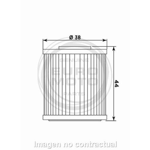 Filtro aceite Meiwa Kawasaki/Suzuki 250 4T Cross - Imagen 2