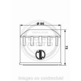 Filtro aceite Meiwa Bombardier Traxter 500/XT/XL