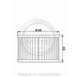 Filtro aceite Meiwa Kymco Venox 250