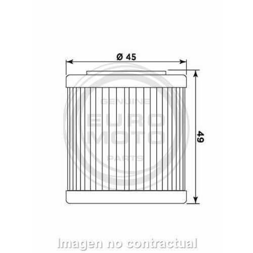 Filtro aceite Meiwa Aprilia/Husqvarna - Imagen 2
