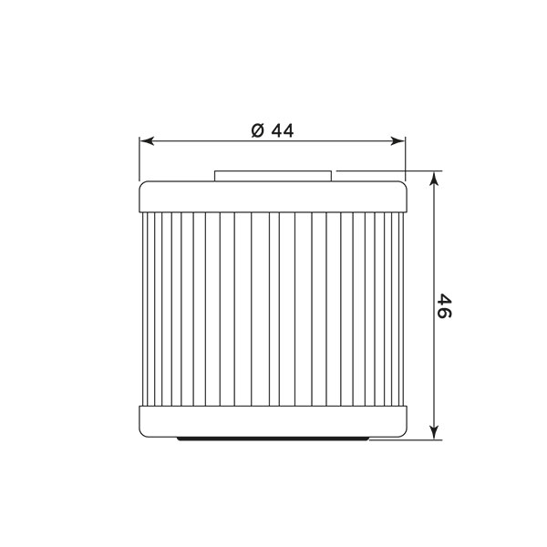 Filtro aceite Meiwa Kymco Xciting 400 - Imagen 2