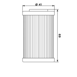 Filtro aceite Meiwa KTM