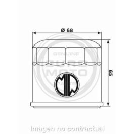 Filtro aceite Meiwa Suzuki Burgman 650