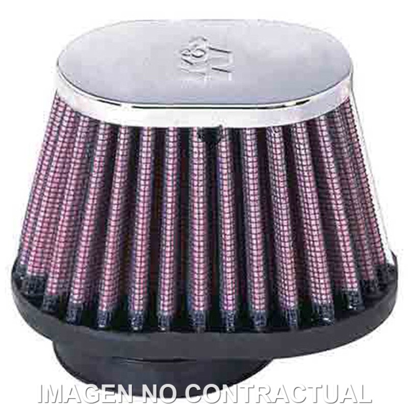 Filtro aire K&N Cromado Universal 2'FLG
