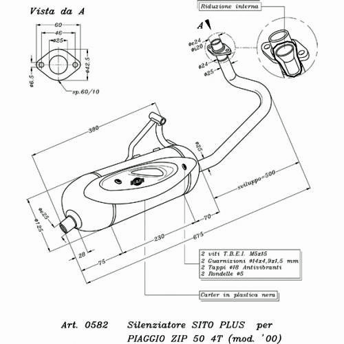 Silencioso Leovince Sitoplus Piaggio Zip 50 4T - Imagen 2