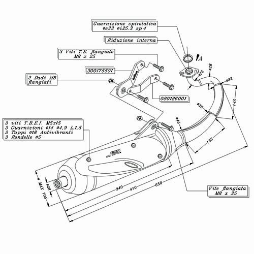 Silencioso Leovince Sito Yamaha Aerox 50 Kat - Imagen 2
