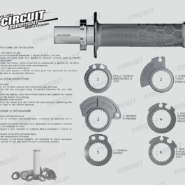 Puños Circuit Kira Lock On Dark 2.2 (Gris/Negro)