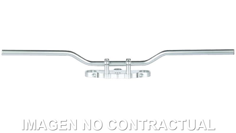 Manillar TRW acero 22 mm Speedfighter plateado