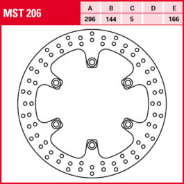Disco de freno TRW MST 206