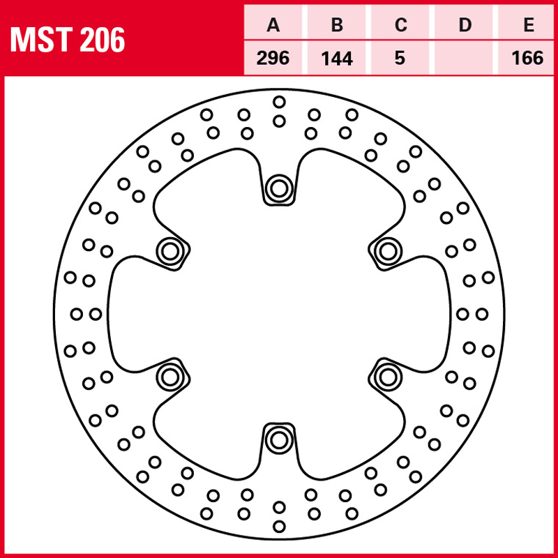 Disco de freno TRW MST 206 - Imagen 2