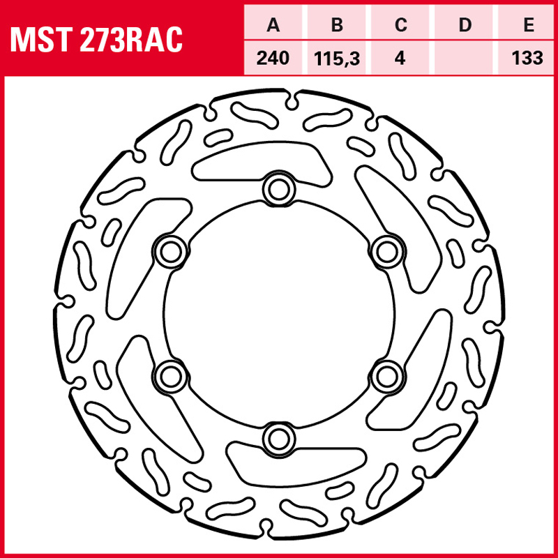 Disco de freno TRW MST 273 RAC - Imagen 2