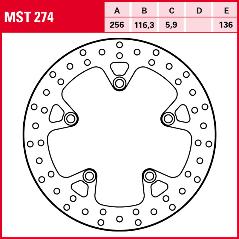 Disco de freno TRW MST 274 - Imagen 2