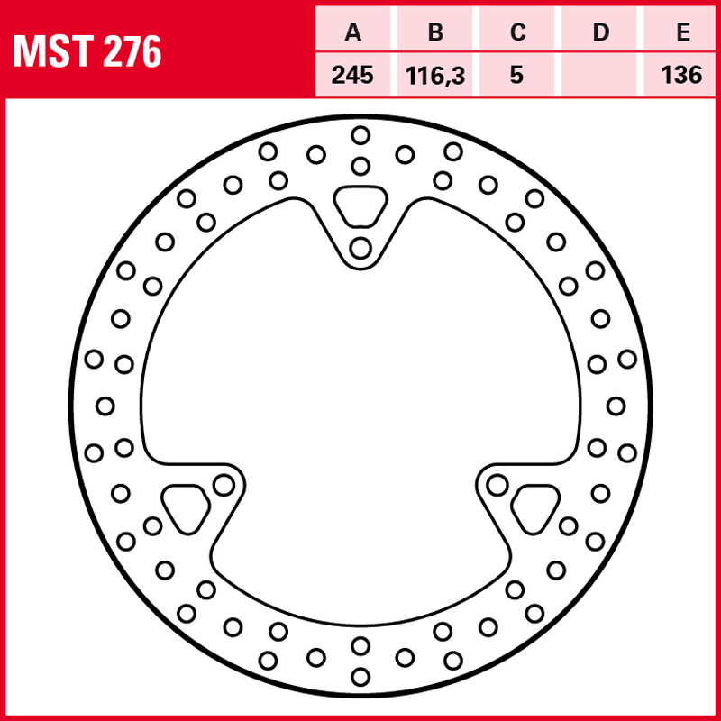 Disco de freno TRW MST 276 - Imagen 2
