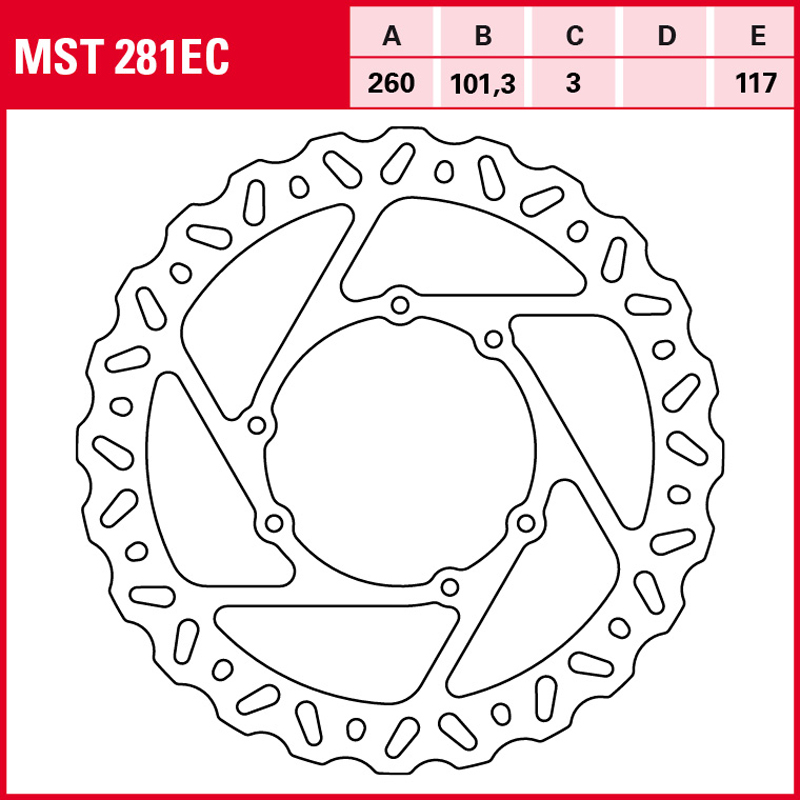 Disco de freno TRW MST 281 EC - Imagen 2