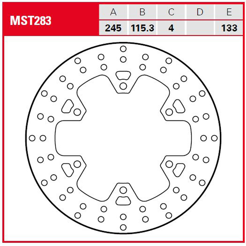 Disco de freno TRW MST 283 - Imagen 2