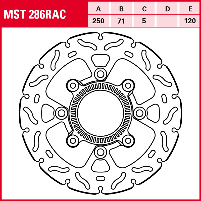 Disco de freno TRW MST 286 RAC - Imagen 2