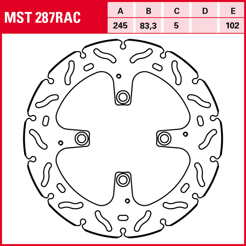 Disco de freno TRW MST 287 RAC - Imagen 2
