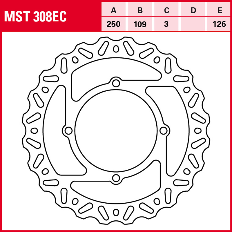 Disco de freno TRW MST 308 EC - Imagen 2