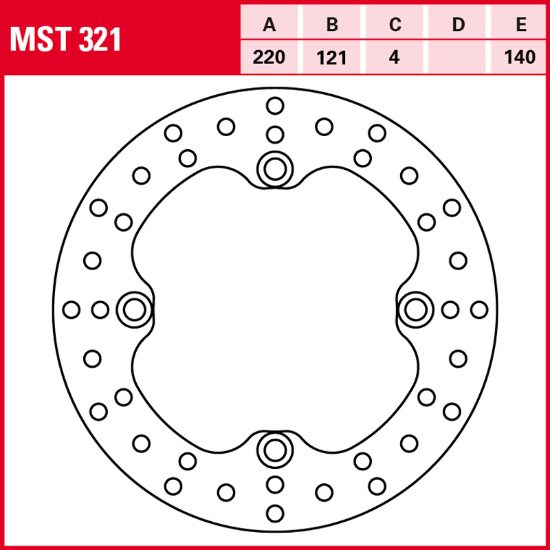 Disco de freno TRW MST 321 - Imagen 2