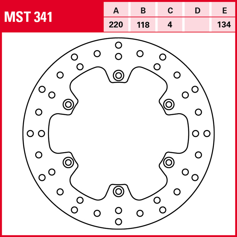 Disco de freno TRW MST 341 - Imagen 2