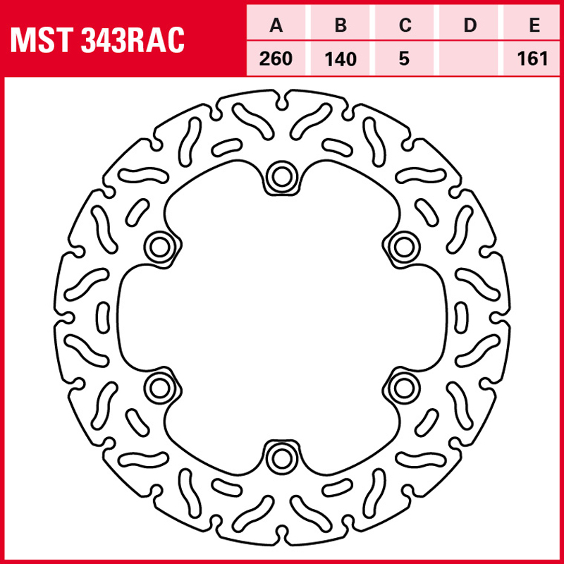 Disco de freno TRW MST 343 RAC - Imagen 2