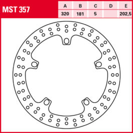 Disco de freno TRW MST 357
