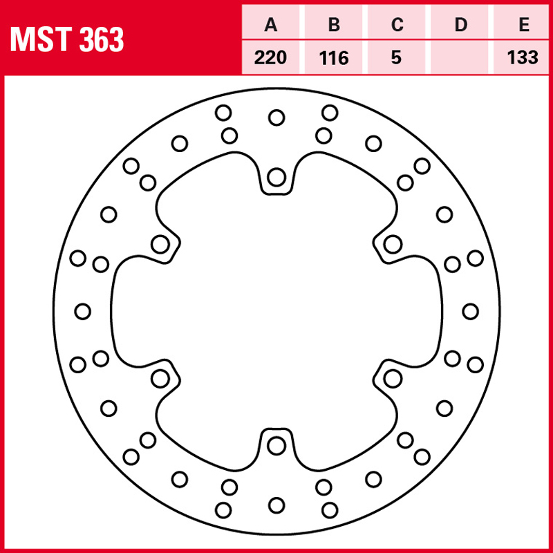 Disco de freno TRW MST 363 - Imagen 2