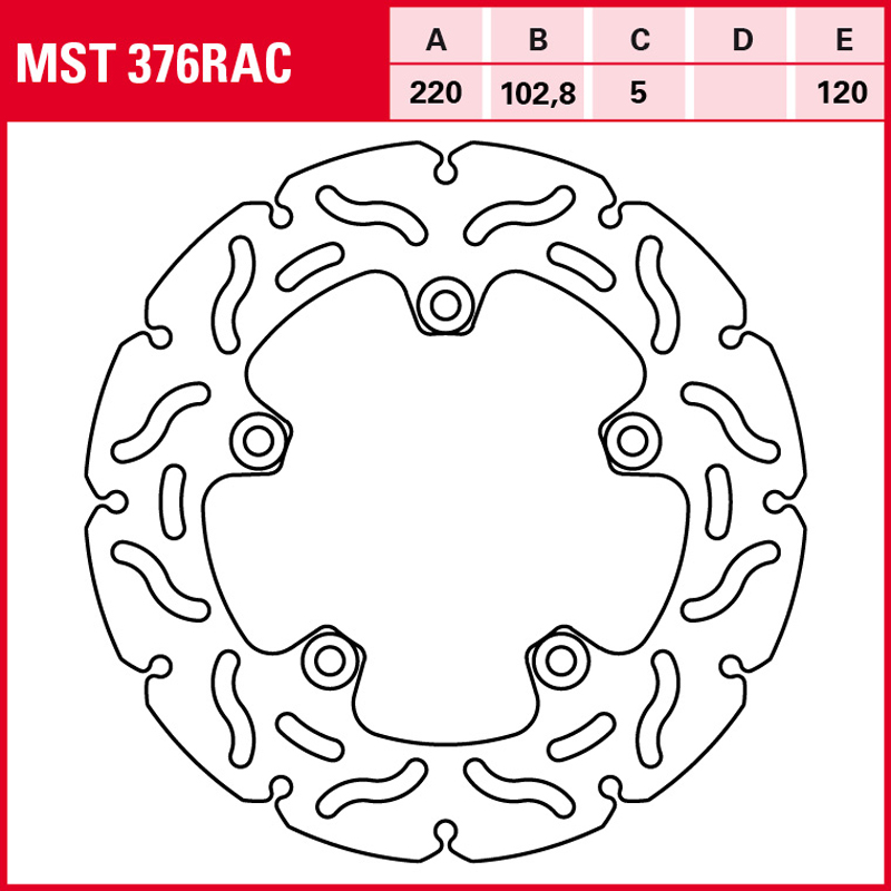 Disco de freno TRW MST 376 RAC - Imagen 2