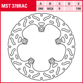 Disco de freno TRW MST 378 RAC