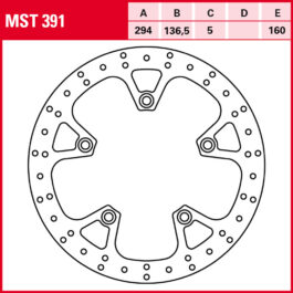 Disco de freno TRW MST 391