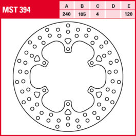 Disco de freno TRW MST 394