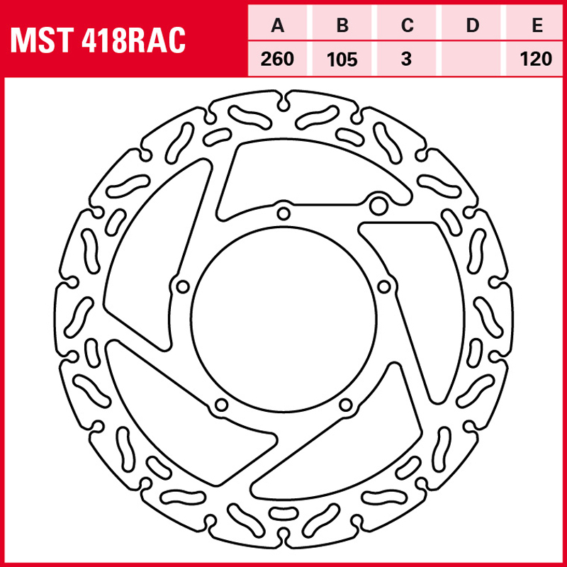Disco de freno TRW MST 418 RAC - Imagen 2