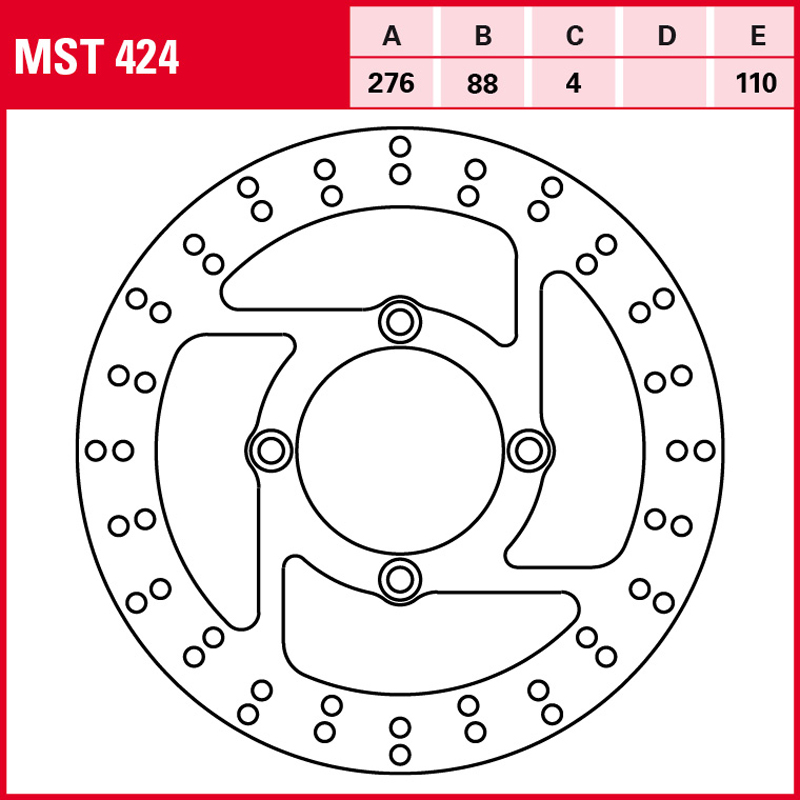 Disco de freno TRW MST 424 - Imagen 2